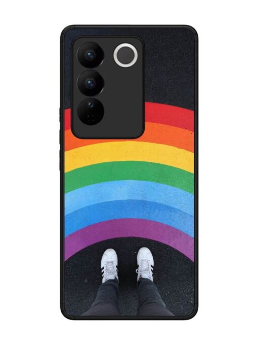 Legs Rainbow Glossy Metal TPU Phone Cover for Vivo V27 (5G) Zapvi