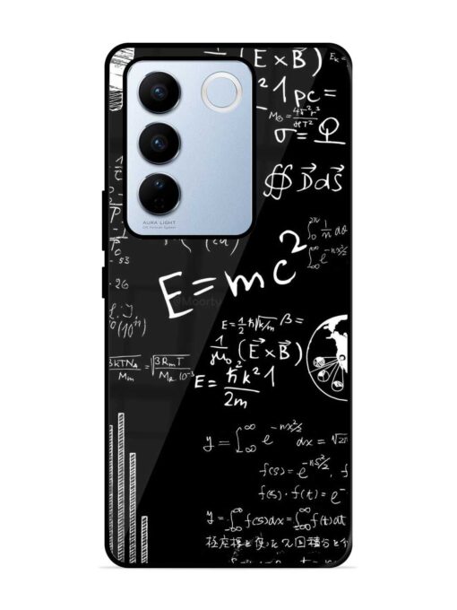 E=Mc2 Mass?Energy Equivalence Glossy Metal Phone Cover for Vivo V27 Pro (5G) Zapvi