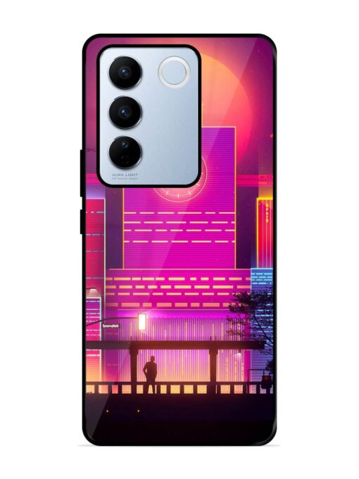 Clock Tower Glossy Metal TPU Phone Cover for Vivo V27 Pro (5G) Zapvi