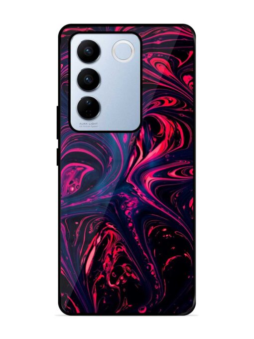 Abstract Background Glossy Metal Phone Cover for Vivo V27 Pro (5G) Zapvi