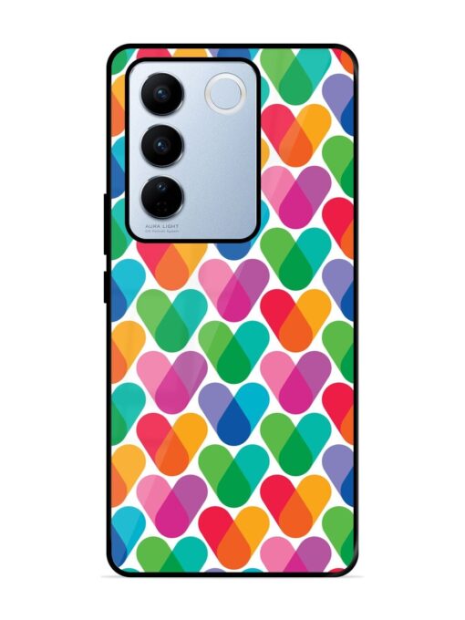 Overlapping Colors Colorful Glossy Metal TPU Phone Cover for Vivo V27 Pro (5G) Zapvi