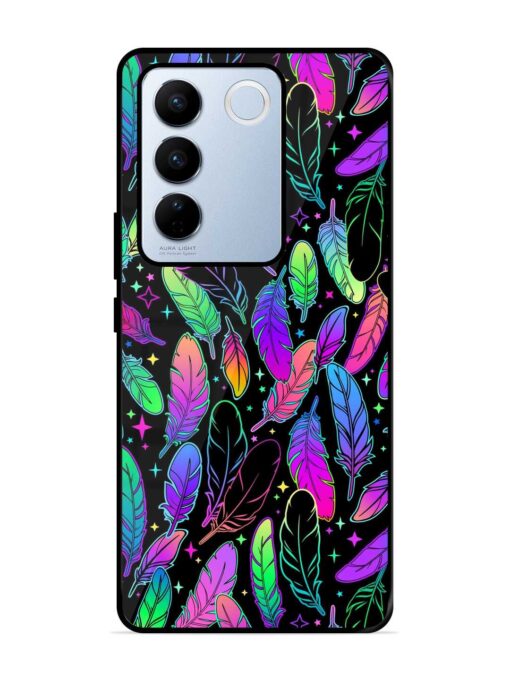 Bright Multi Colored Seamless Glossy Metal Phone Cover for Vivo V27 Pro (5G) Zapvi