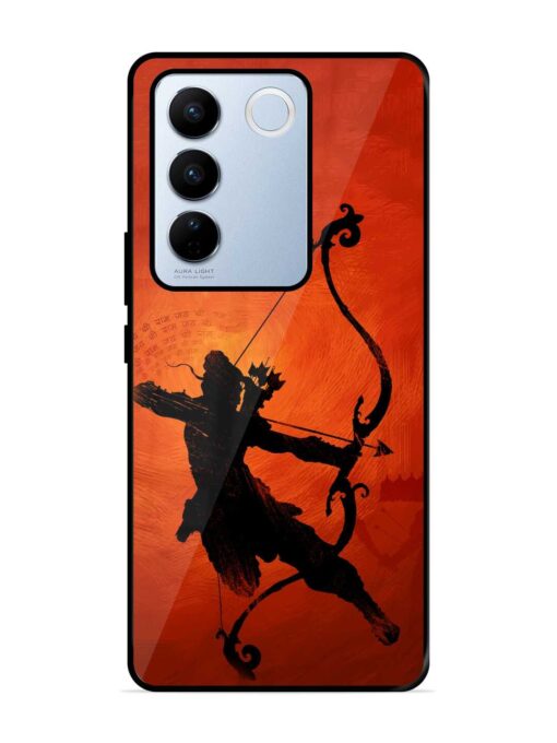 Illustration Lord Rama Glossy Metal Phone Cover for Vivo V27 Pro (5G) Zapvi