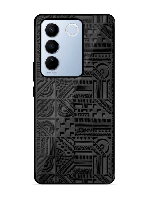 Seamless Pattern Glossy Metal Phone Cover for Vivo V27 Pro (5G) Zapvi