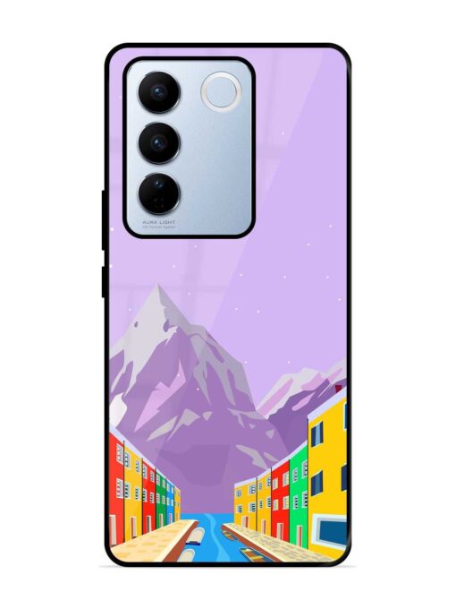 Venice City Illustration Glossy Metal Phone Cover for Vivo V27 Pro (5G) Zapvi