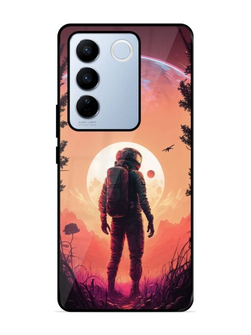 Red Sky At Morning Glossy Metal Phone Cover for Vivo V27 Pro (5G) Zapvi