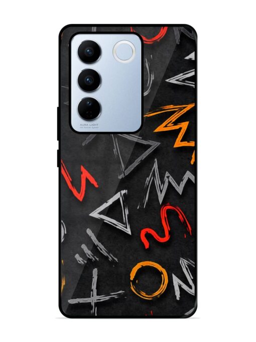 Grungy Graffiti Glossy Metal Phone Cover for Vivo V27 Pro (5G) Zapvi