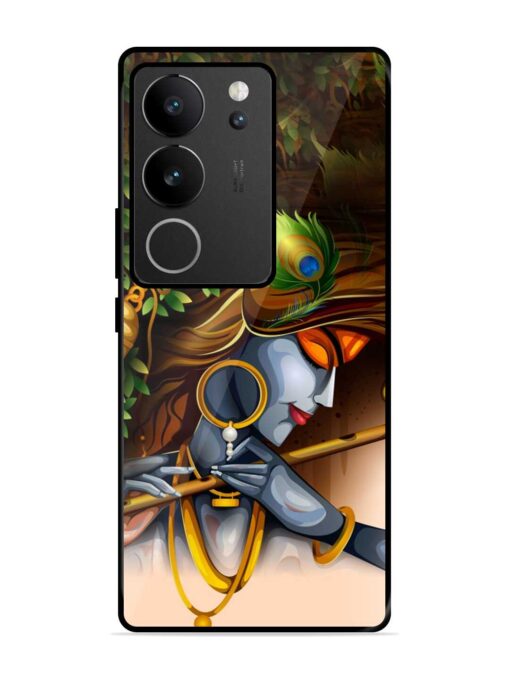 Krishna Glossy Metal Phone Cover for Vivo V29 (5G) Zapvi