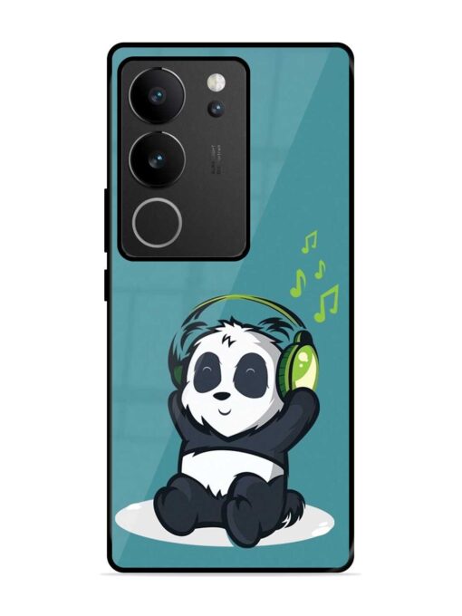 Music Panda Glossy Metal Phone Cover for Vivo V29 (5G) Zapvi