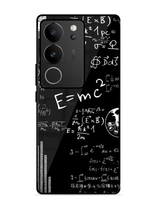 E=Mc2 Mass?Energy Equivalence Glossy Metal Phone Cover for Vivo V29 (5G)