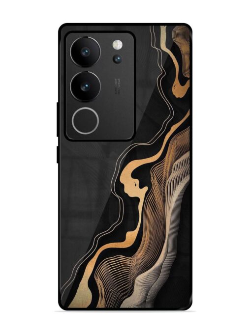 Abstract Art Glossy Metal TPU Phone Cover for Vivo V29 (5G) Zapvi