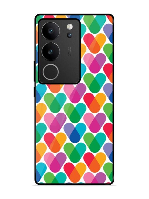 Overlapping Colors Colorful Glossy Metal TPU Phone Cover for Vivo V29 (5G) Zapvi