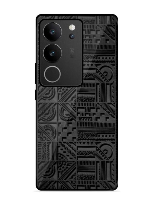 Seamless Pattern Glossy Metal Phone Cover for Vivo V29 (5G)