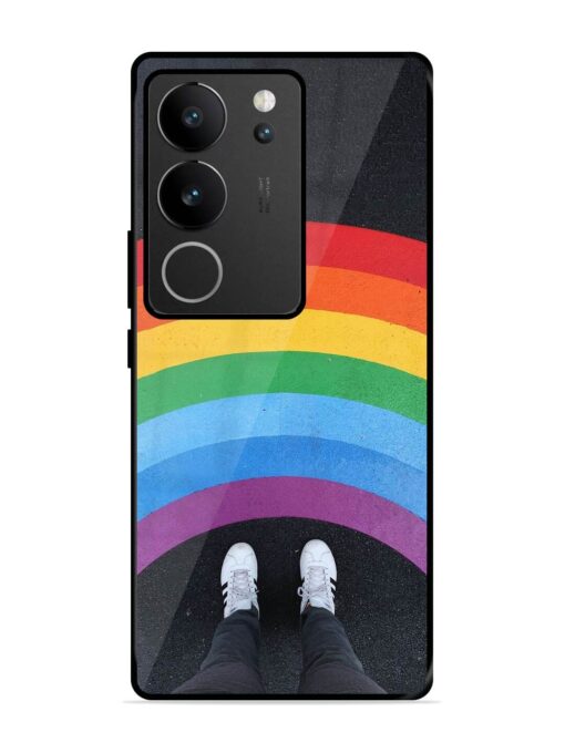 Legs Rainbow Glossy Metal TPU Phone Cover for Vivo V29 (5G) Zapvi