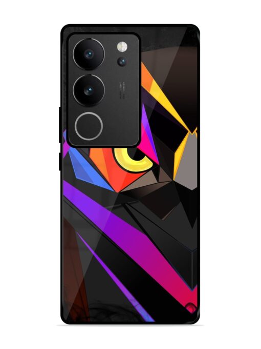 Wpap Owl Glossy Metal Phone Cover for Vivo V29 (5G) Zapvi