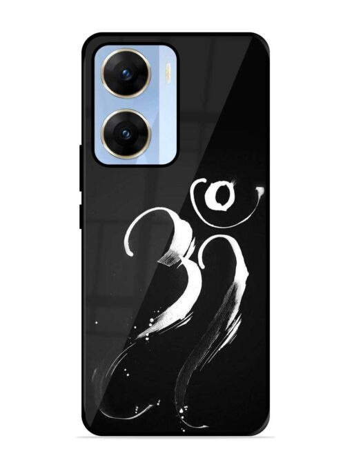 Om Logo Glossy Metal Phone Cover for Vivo V29E (5G)