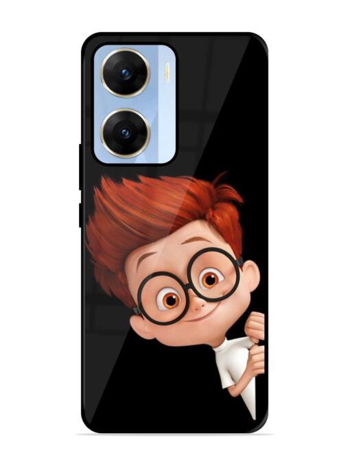 Smart Boy Cartoon Glossy Metal Phone Cover for Vivo V29E (5G) Zapvi