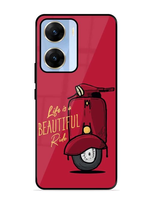 Life Is Beautiful Rides Glossy Metal Phone Cover for Vivo V29E (5G) Zapvi