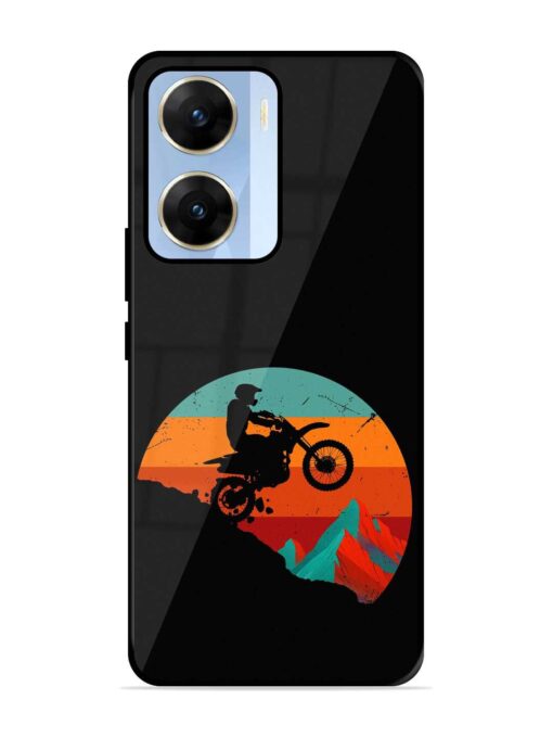 Mountain Bike Glossy Metal Phone Cover for Vivo V29E (5G) Zapvi