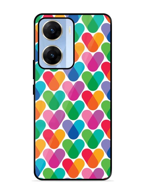 Overlapping Colors Colorful Glossy Metal TPU Phone Cover for Vivo V29E (5G) Zapvi