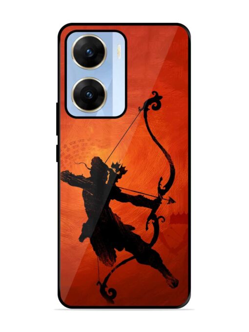 Illustration Lord Rama Glossy Metal Phone Cover for Vivo V29E (5G) Zapvi