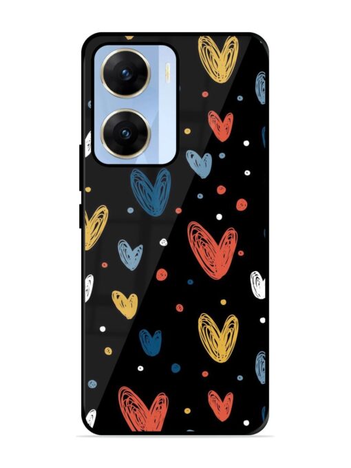 Happy Valentines Day Glossy Metal TPU Phone Cover for Vivo V29E (5G) Zapvi