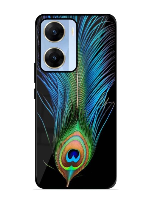 Peacock Feather Glossy Metal TPU Phone Cover for Vivo V29E (5G) Zapvi