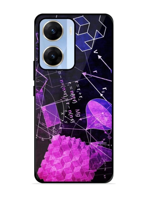 Math Physics Formula Art Glossy Metal Phone Cover for Vivo V29E (5G) Zapvi