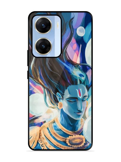 Bhagwan Sri Krishna Glossy Metal Phone Cover for Vivo V29E (5G) Zapvi