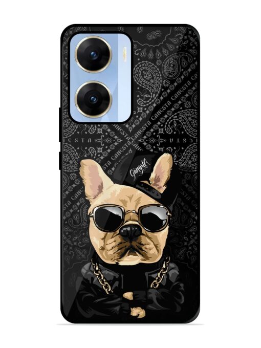 Gangsta Cool Sunmetales Dog Glossy Metal Phone Cover for Vivo V29E (5G) Zapvi