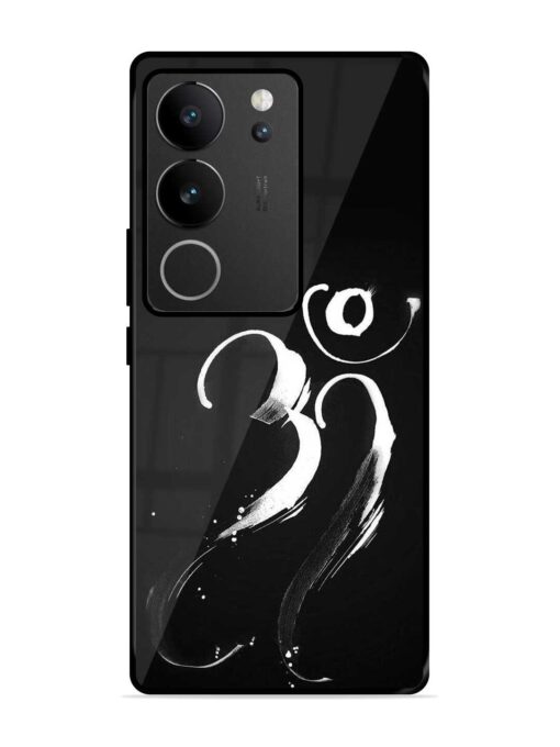 Om Logo Glossy Metal Phone Cover for Vivo V29 Pro (5G) Zapvi