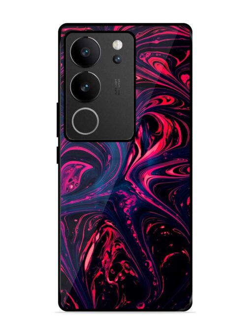 Abstract Background Glossy Metal Phone Cover for Vivo V29 Pro (5G) Zapvi