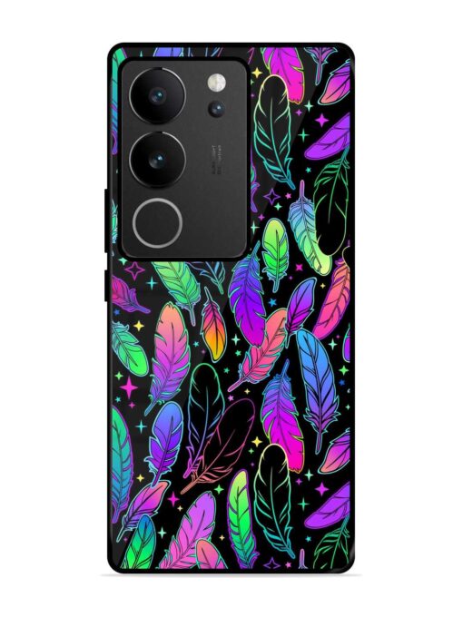 Bright Multi Colored Seamless Glossy Metal Phone Cover for Vivo V29 Pro (5G)