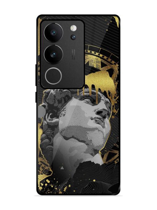 Roman Face Glossy Metal Phone Cover for Vivo V29 Pro (5G)