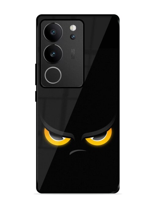 Scary Yellow Eye Glossy Metal TPU Phone Cover for Vivo V29 Pro (5G)