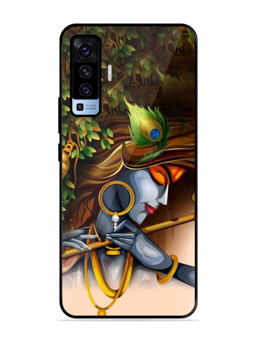 Krishna Glossy Metal Phone Cover for Vivo X50 Zapvi