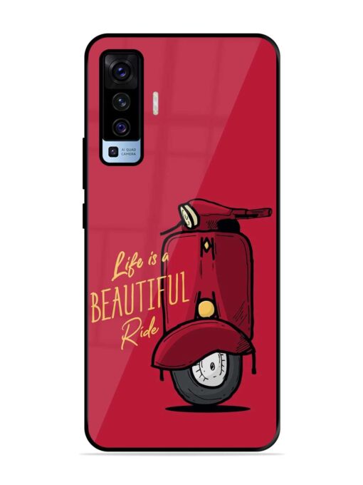 Life Is Beautiful Rides Glossy Metal Phone Cover for Vivo X50 Zapvi