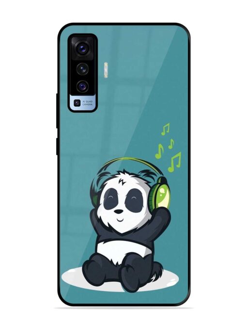 Music Panda Glossy Metal Phone Cover for Vivo X50 Zapvi