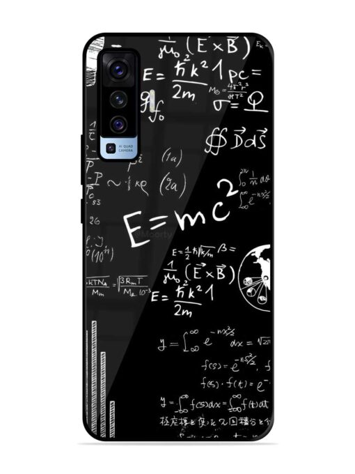 E=Mc2 Mass?Energy Equivalence Glossy Metal Phone Cover for Vivo X50 Zapvi