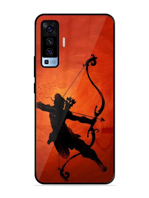 Illustration Lord Rama Glossy Metal Phone Cover for Vivo X50 Zapvi