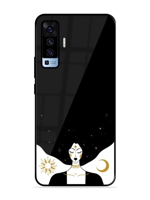 Mystical Vector Vintage Glossy Metal TPU Phone Cover for Vivo X50 Zapvi