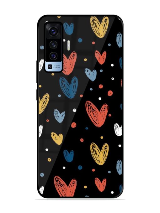 Happy Valentines Day Glossy Metal TPU Phone Cover for Vivo X50 Zapvi