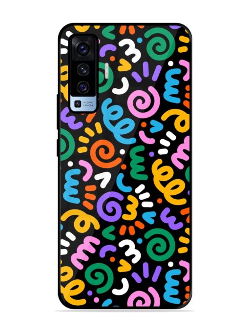 Colorful Seamless Vector Glossy Metal Phone Cover for Vivo X50 Zapvi