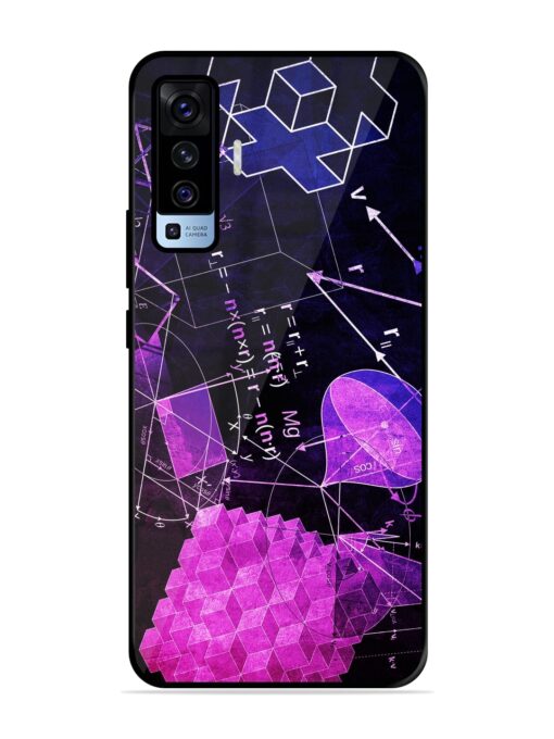 Math Physics Formula Art Glossy Metal Phone Cover for Vivo X50 Zapvi