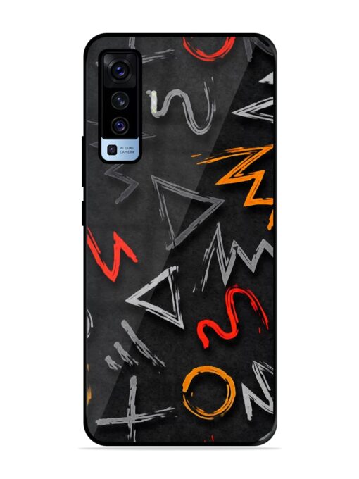 Grungy Graffiti Glossy Metal Phone Cover for Vivo X50 Zapvi