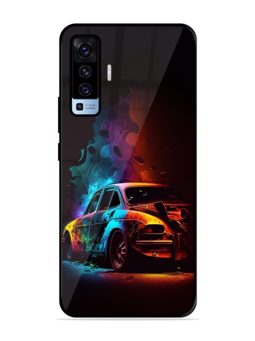 High Classic Car Art Glossy Metal Phone Cover for Vivo X50 Zapvi