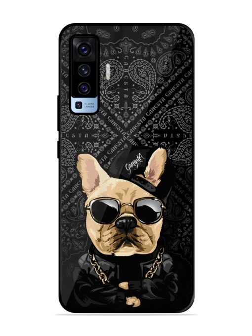 Gangsta Cool Sunmetales Dog Glossy Metal Phone Cover for Vivo X50 Zapvi