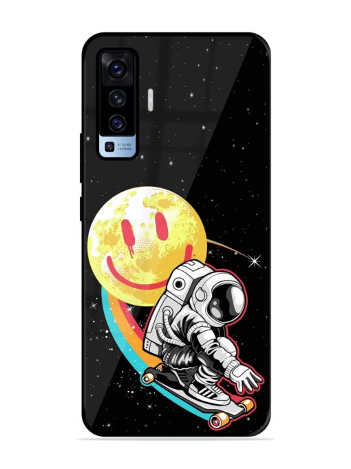 Astronaut Art Glossy Metal Phone Cover for Vivo X50 Zapvi