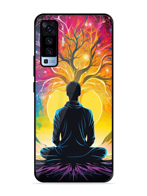 Mind Colourful Glossy Metal Phone Cover for Vivo X50 Zapvi