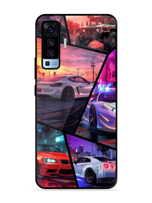 Ride In Pixels Glossy Metal Phone Cover for Vivo X50 Zapvi